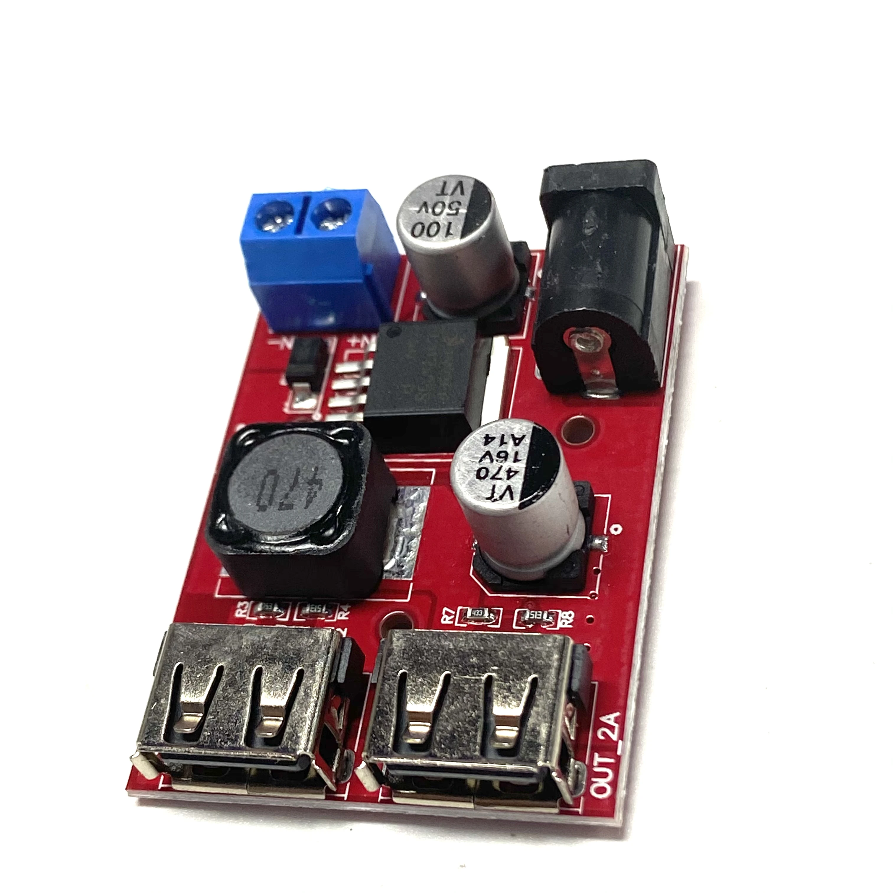DC-DC Auto 9V/12V/24V/36V Naar 5V Buck Module Opladen Solar 3A Regulator (C6B4)