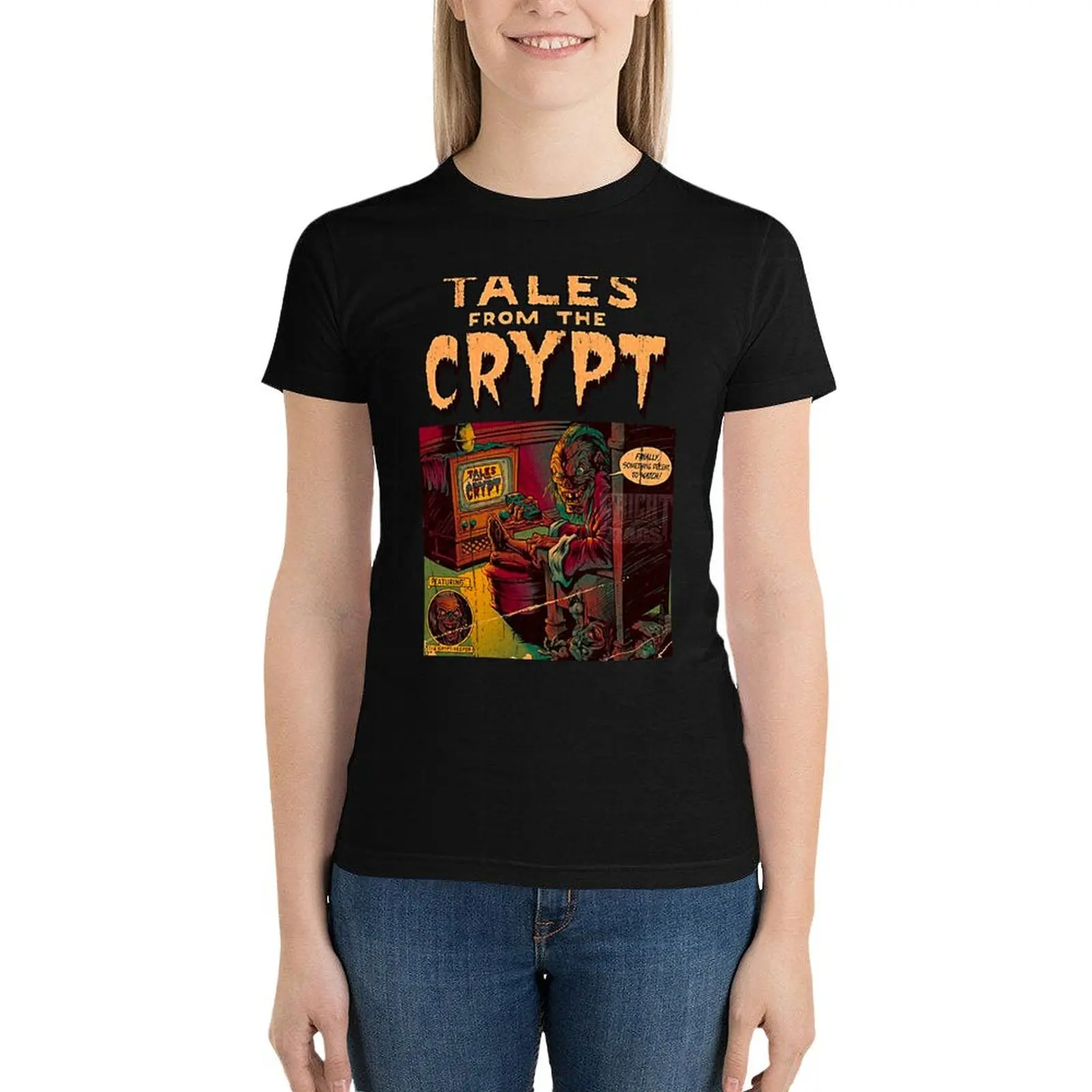 Tales From The Crypt T-Shirt Aesthetic clothing tops cute clothes luxury designer clothing Women