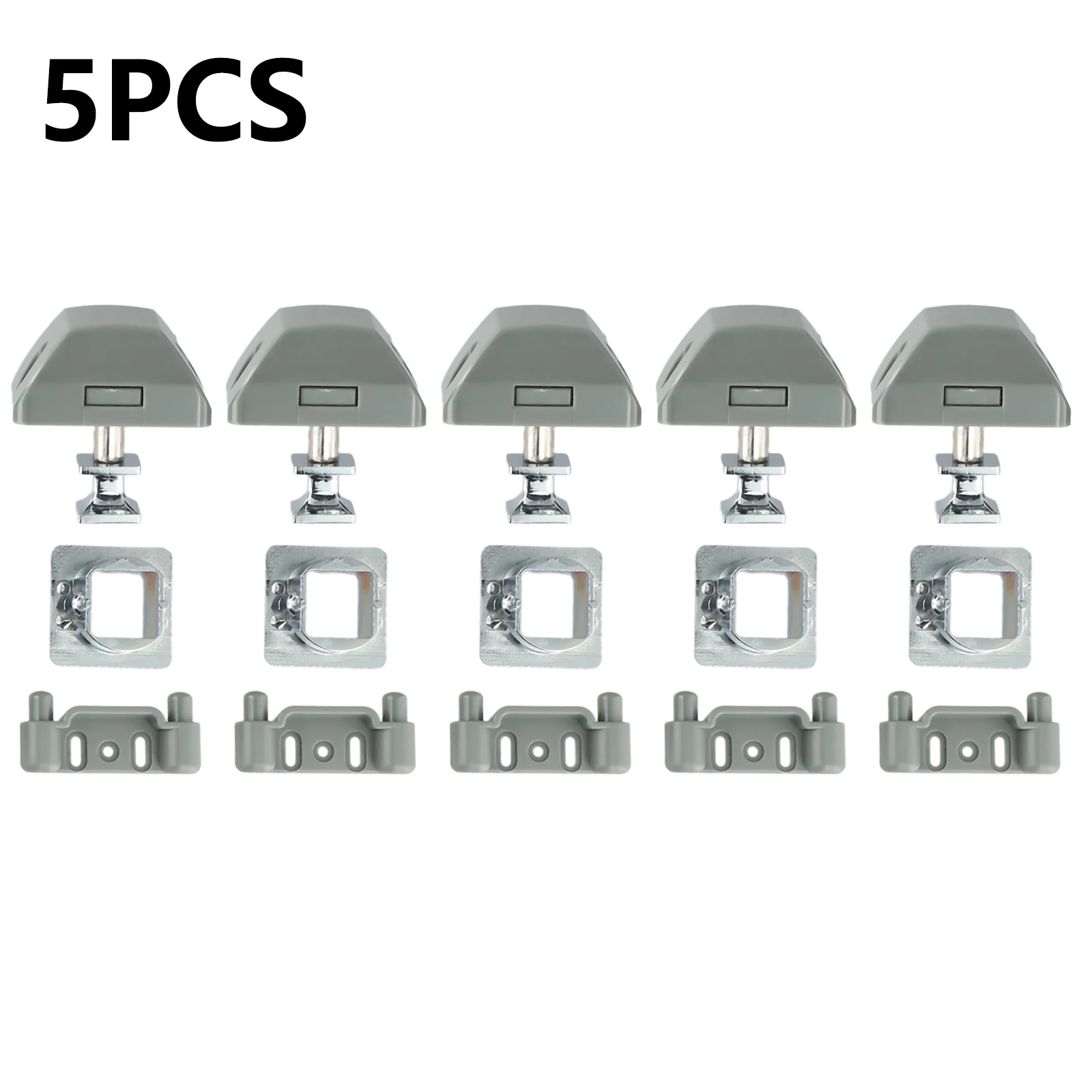 Chrome Lock Button Catch Lock Button Catch Lock Zinc Alloy 5pcs Camper Caravan Catch Lock Chrome Cupboard Door Latch Knob Locks