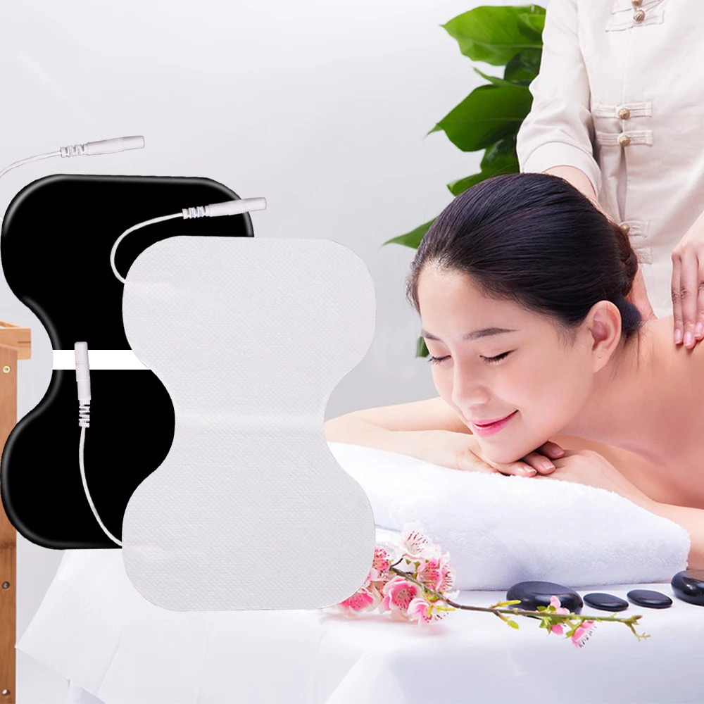 Self Adhesive Replacement TENS Massage Electrodes Pads EMS Electrode Patch Nerve Physiotherapy Acupuncture Muscle Stimulator Gel