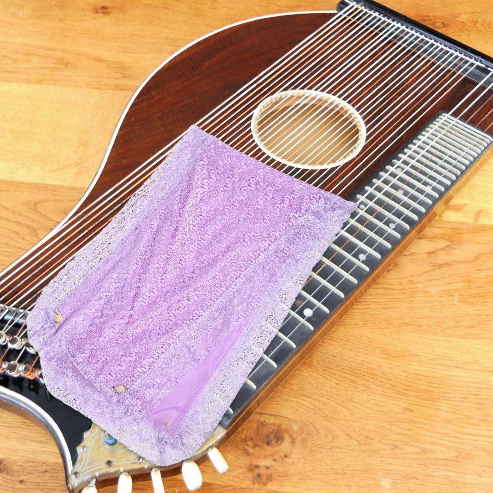 

Thickened Lace Guzheng Cover Lightweight Decorative Protective Dust Cover for Guzheng Instrument Home Studio Use