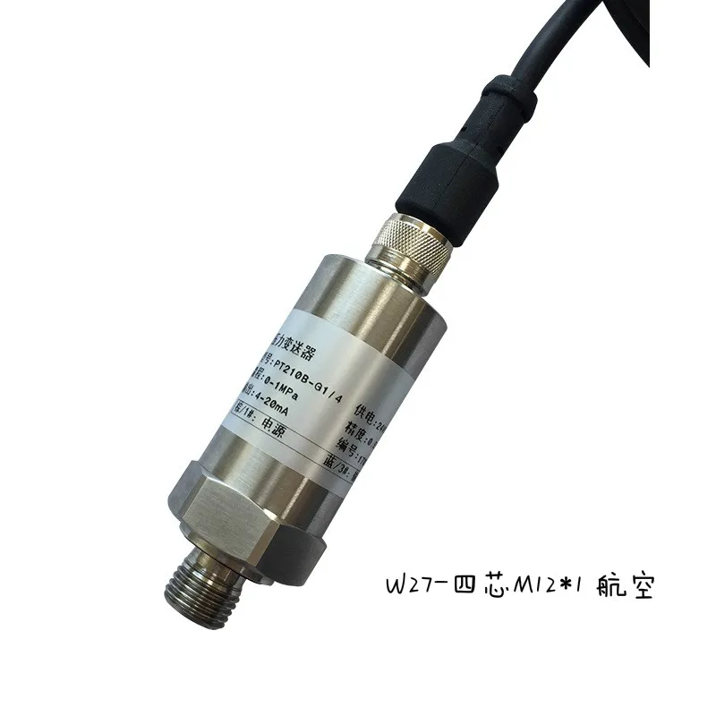 Four-Core M8 * 1 Aviation Pressure Transmitter Sensor 25bar 0-350bar 4-20mA 10-30vdc