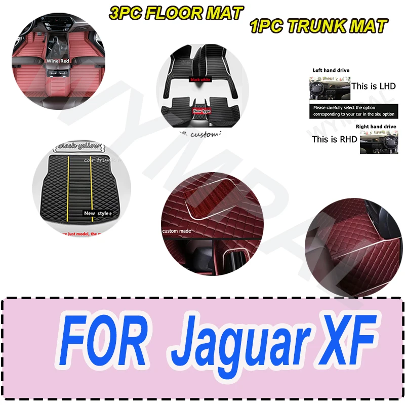 

LUXURY Car Floor Mats For Jaguar XF X260 2016~2022 Car Floor Mat