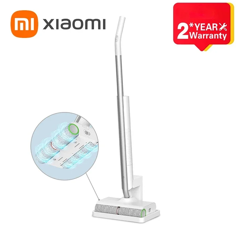 Original Xiaomi Mijia Dual-Brush Wireless Mopping Machine Electric Floor Mop Equipped With Traction Smart Home Appliances