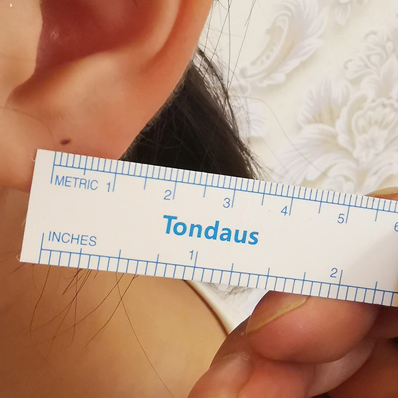 1 قطعة قلم تحديد وشم الحواجب مع مسطرة تجميل دائم أبيض مستلزمات Microblading جراحية معقمة #6