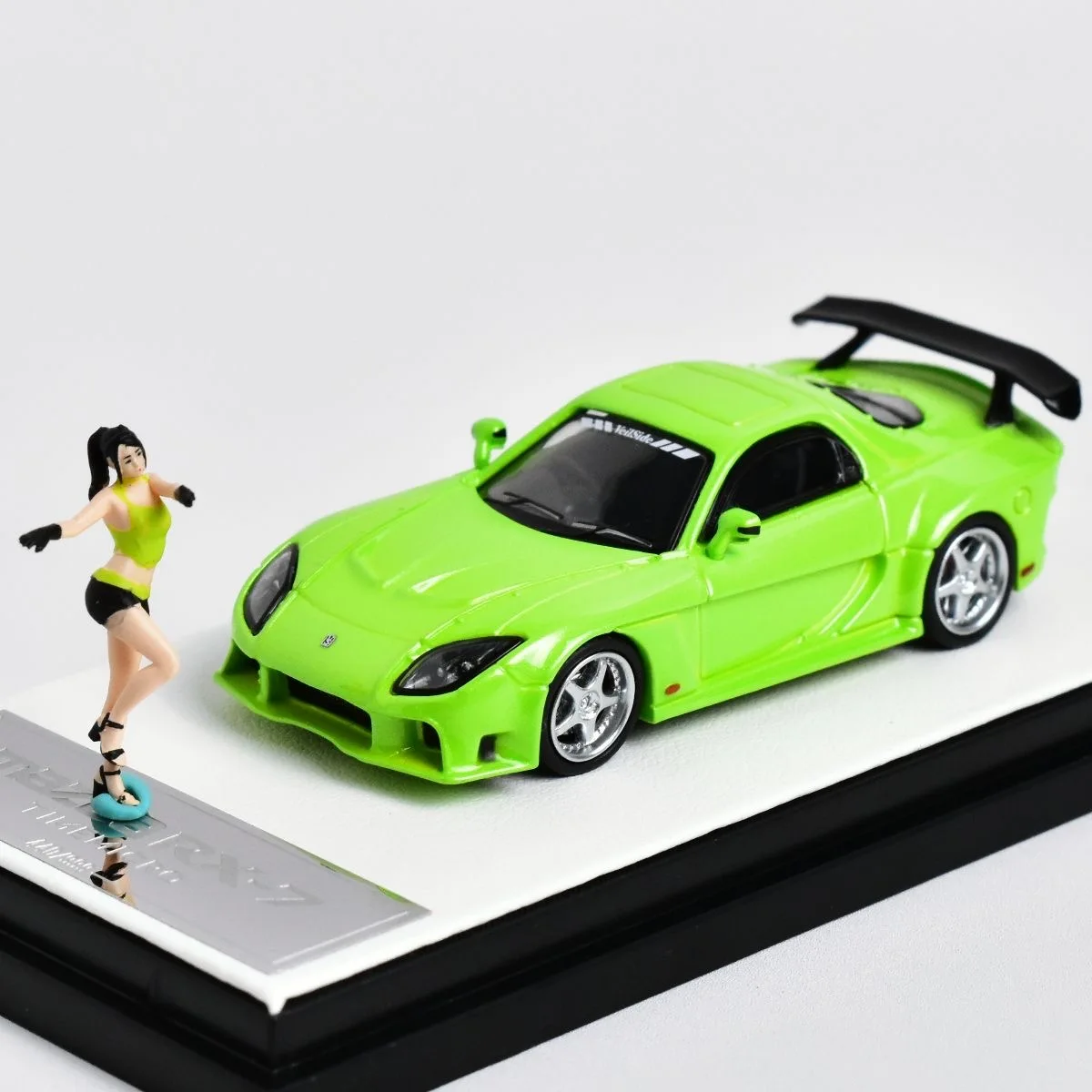 Time Micro 1:64 car Mazda RX-7 Veilside alloy car model decorative collectible gift