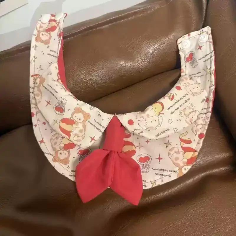 Cat Dog Pet Saliva Towel Scarf Decoration Cute Bib Doll Collar Scarf Saliva Towel Large Dog Puppy