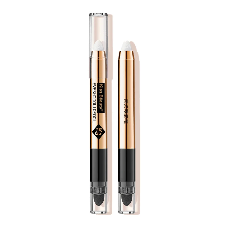 Glitter Eyeshadow Pen, Highlighter Pencil Contour, Brighten Eyes Stick, Eye Shadow Pen, Cosméticos de Beleza, 1 2Pcs
