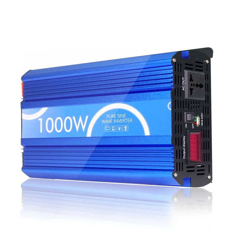 Portable Car 1000W  Inverter 12V 24V 48V 220V Power Converter with Universal Socket and USB Charger for Phone Tablet RV Boat