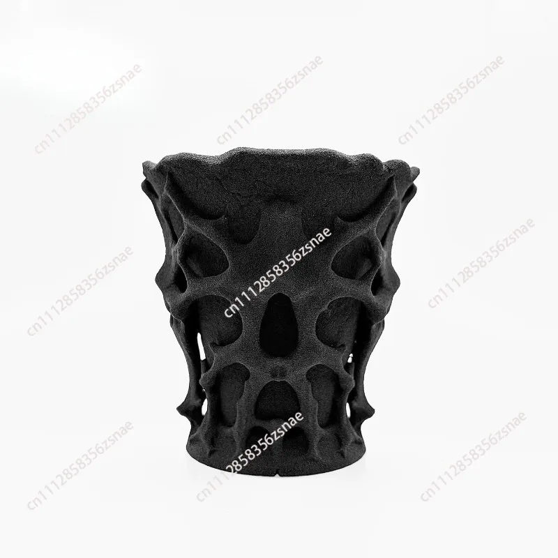 Dark‑Style High‑Quality Silica Sand Plant Pot, 3D Textured Water‑Retentive Breathable Pot for Agave & Caudiciform Plants