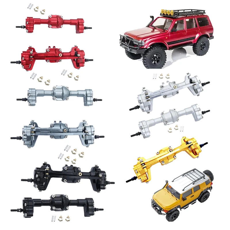 

RCGOFOLLOW CNC Aluminum 1/24 Front Rear Portal Axle for FMS 1/24 POWER WAGON FCX24 RC Crawler Model Buggy Upgrade Parts