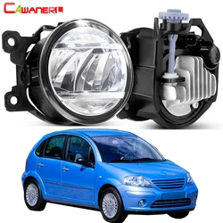 2 Pieces 30W Car External Fog Light Assembly H11 Upgrade LED Fog Driving Lamp For Citroen C3 FC_ Hatchback 2005-2010