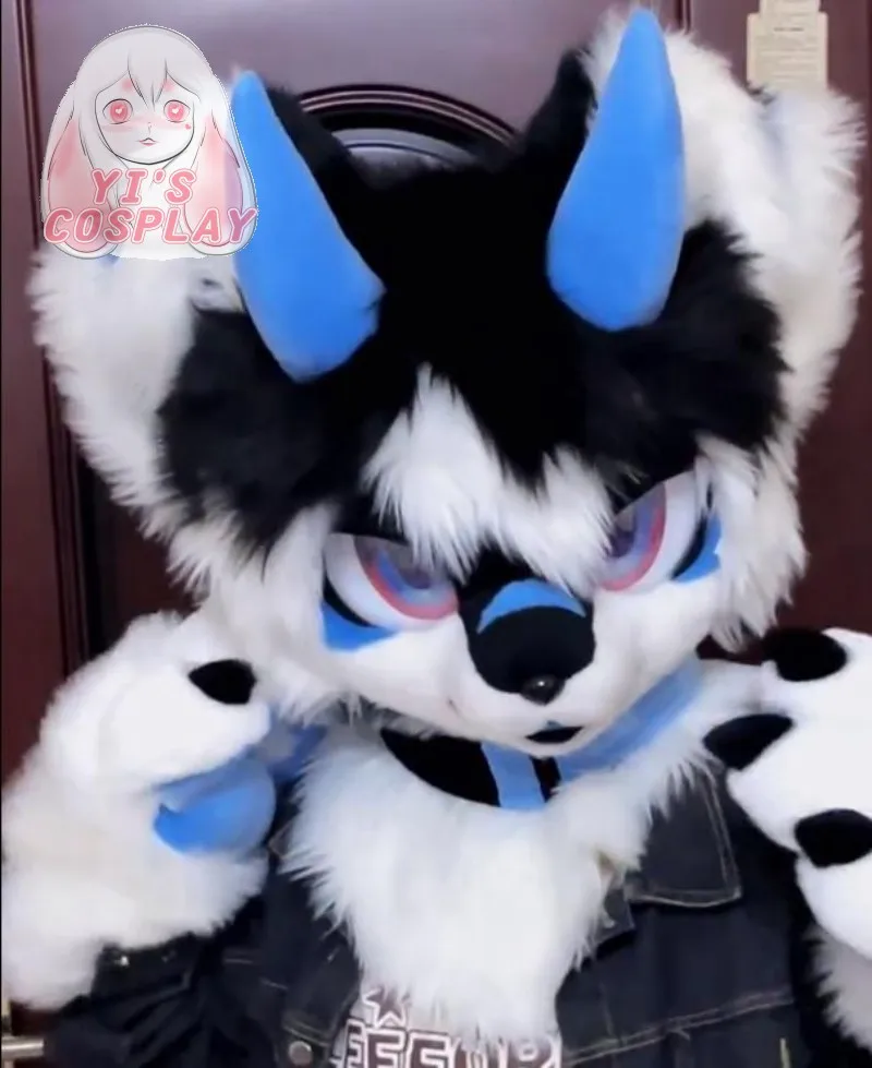 

Иис косплей ручной работы на заказ пушистая голова зверь индивидуальный меховой костюм Kemono голова кигуруми косплей Kemono Fursuit гарнитуры