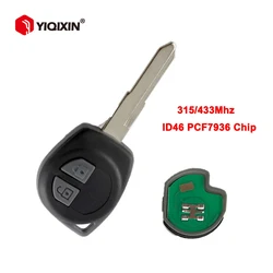 YIQIXIN Remote Car Key For Suzuki Swift SX4 Agila Splash Vauxhall Liana Aerio Jimn Igins 2007-2013 315/433MHZ ID46 PCF7936 Chip