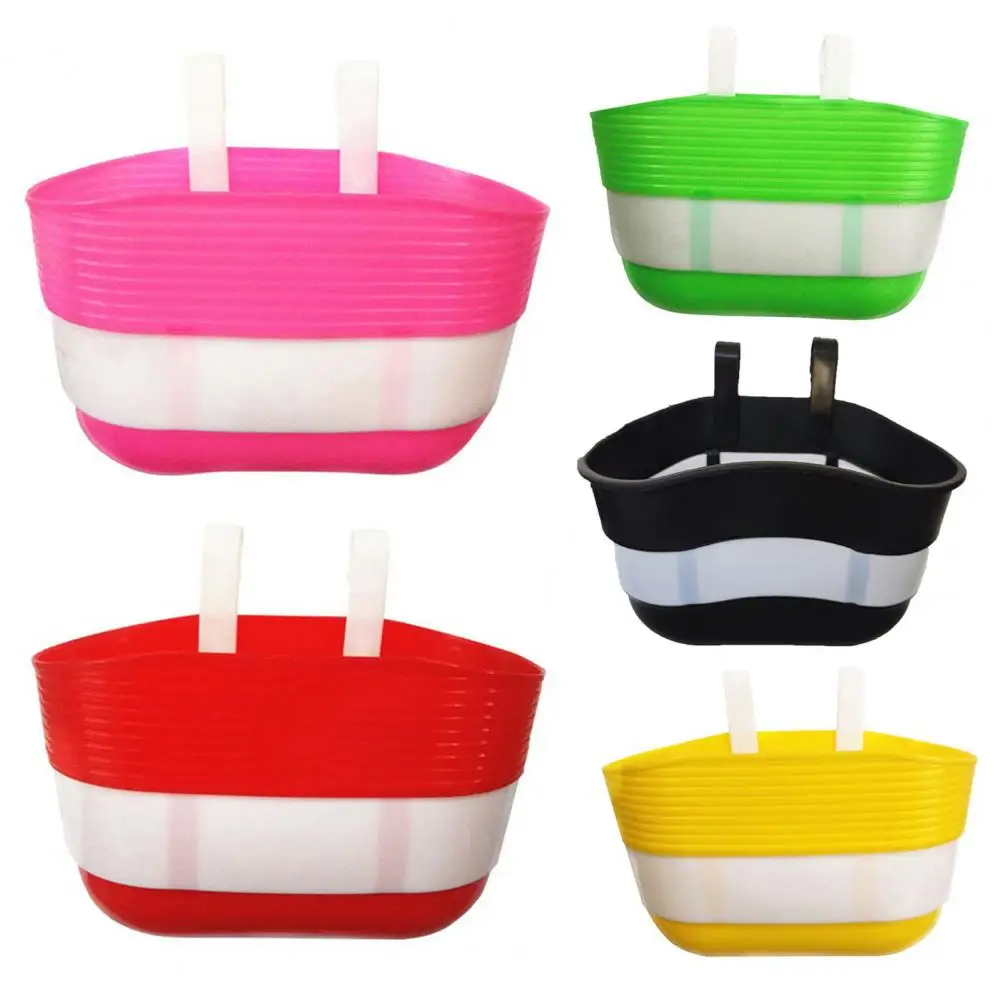 Bicycle Basket Large Capacity Bright Color Kids Bicycle Front Handlebar Basket Scooter Bike Handlebar Front Storage Basket