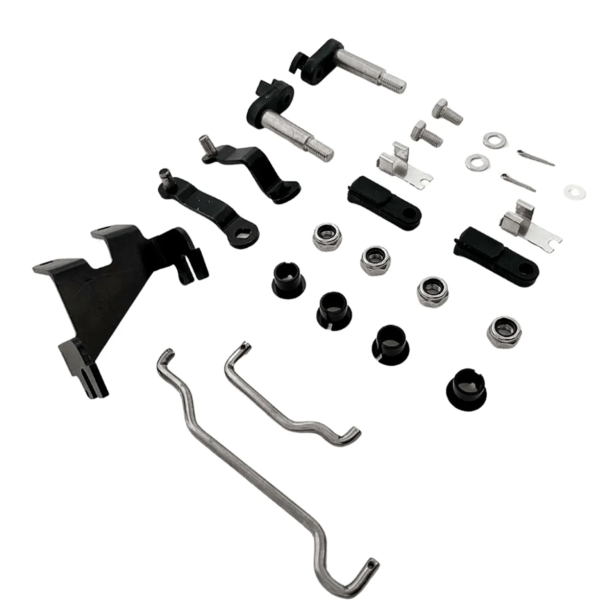 

#56E Automotive Parts & Accessories,Remote Control Attachment Assy For Yamaha Outboard MOTOR 2T 20HP 25HP,Black&Silver