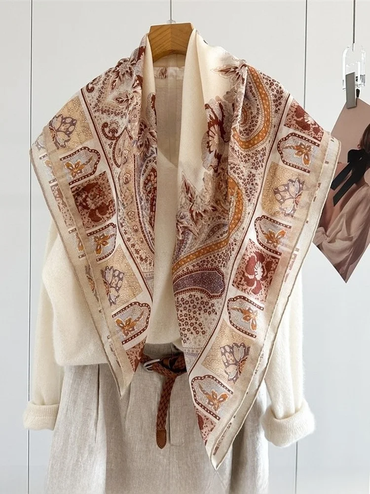 paisley-walnut-flower-australian-woolen-square-scarf-water-soluble-warm-autumn-winter-large-shawl-fashionable-vintage-print