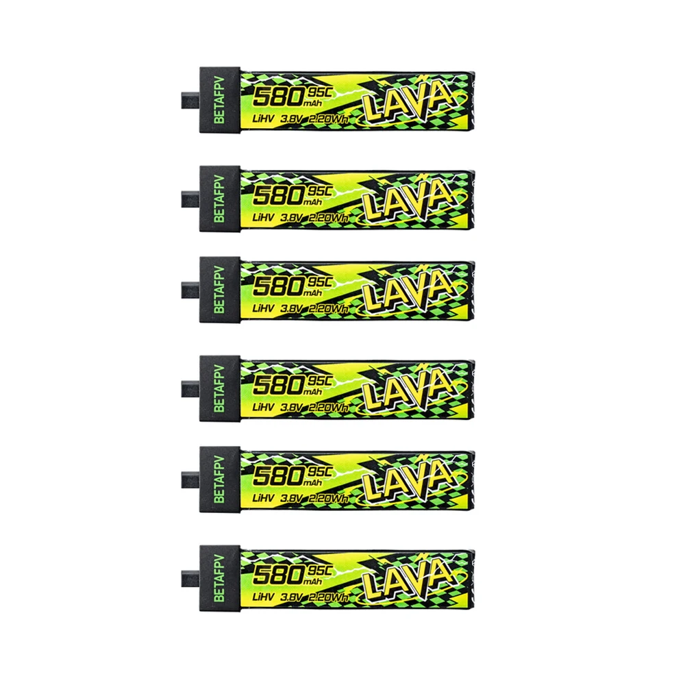 Updated BETAFPV LAVA 2 580mAh 1S 95C Battery for Meteor75 Pro Air