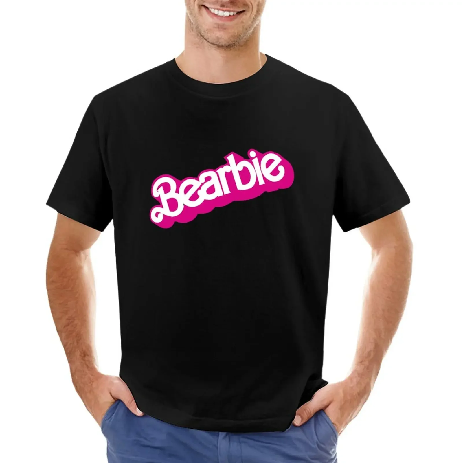 

Bearbie Gay Bear Fun Logo T-Shirt blacks tees fitted t shirts for men