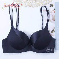 Seamless Sexy Lingerie Deep V 3/4 Cup Push Up Women Bra Comfortable Breathable Underwear Wireless Female Bralette Intimates