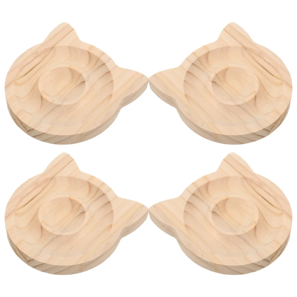 

2Pcs Wooden Bracelet Tray Cat Ear Jewelry Display Organizer DIY Craft Bead Board Storage Tray Accessories Holder for Home Decor