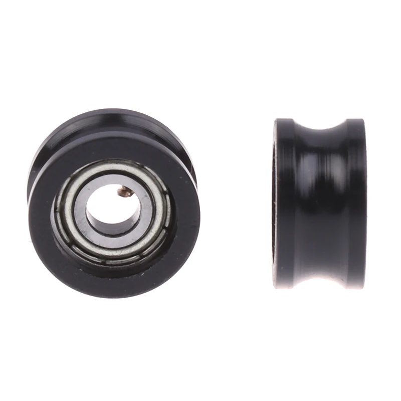 1pcs R5*16*8.5mm U-shaped Bearing Roller 695 Bearing Moving Pulley Rubber Roller Mute Elasticity Roller Pulley