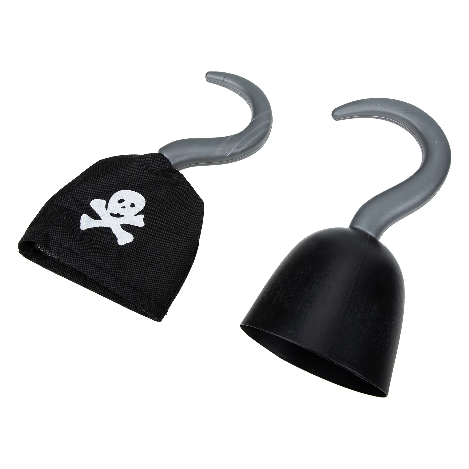 2pcs Pirate Hooks Lightweight Halloween Kids Costumes Cosplay Accessories Home Decor Role Playing Props Storage Solutions