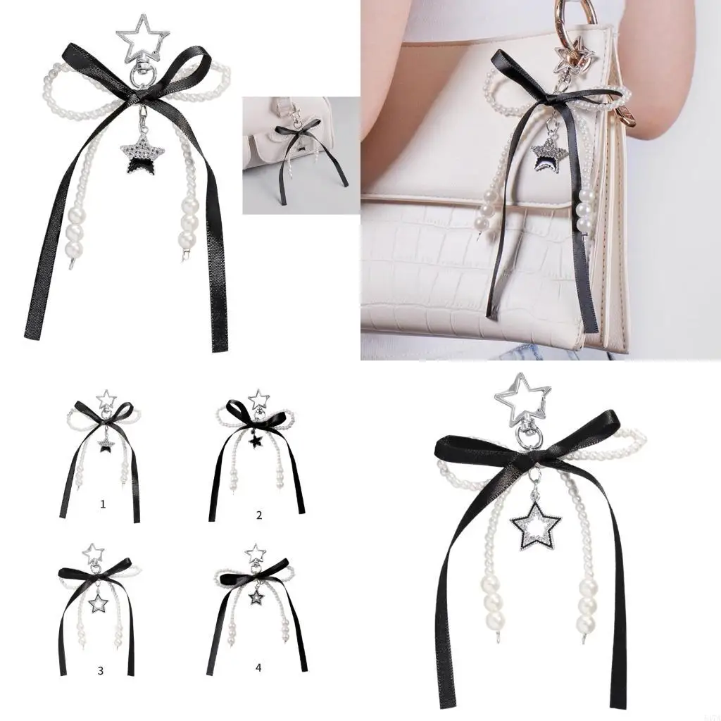 

Car Chain Bows Keychain Charm Aesthetic Keyring Pendant for Bag Decoration 547A
