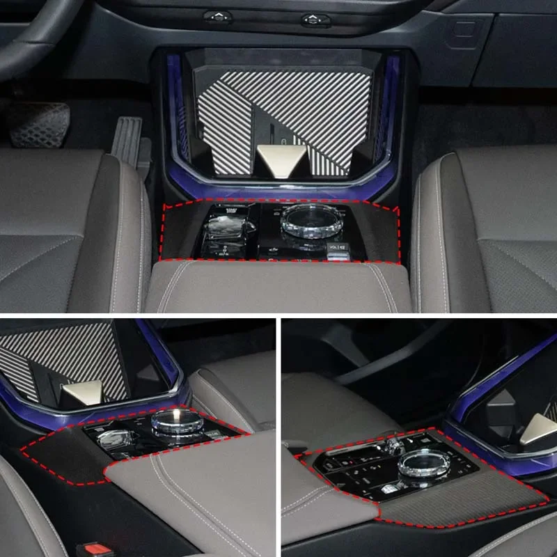 

ABS material carbon fiber pattern Central control gear panel frame For BMW X3 G45 2025 car Interior Accessories