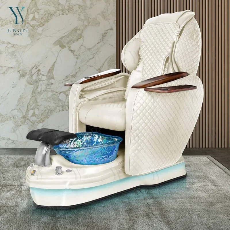 

Top Seller Latest Spa Pedicure Chair With Back Knead Massage Whirlpool Pedicure Bowl Chair Ceramic Basin Beauty Salon Furniture