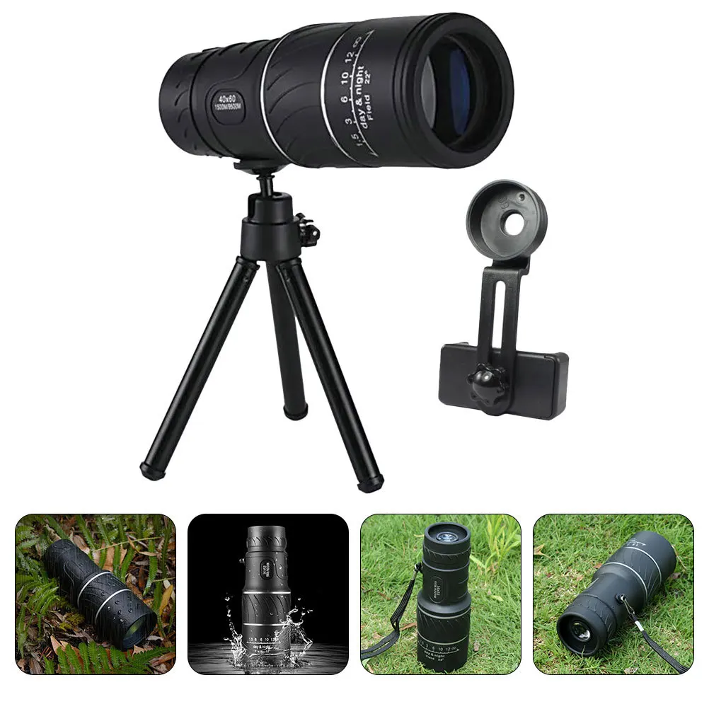 

Single-Tube Portable Monocular Telescope 16x52 Compact Bird Watching Hiking Camping Outdoor Travel Pocket Handheld Telescope