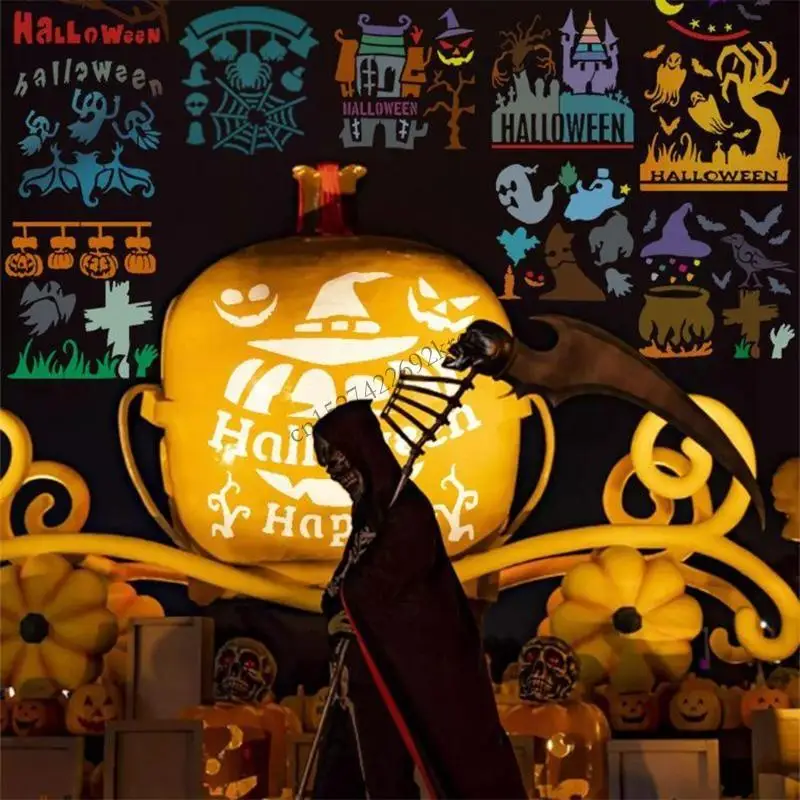 R9CB 16pcs Halloween Graffiti Tool