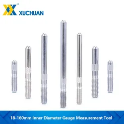 Inner Diameter Gauge Measurement Tool 18-35 35-50 50-160 Inner Diameter Gauge Measuring Rod + Probe HSS Accessory