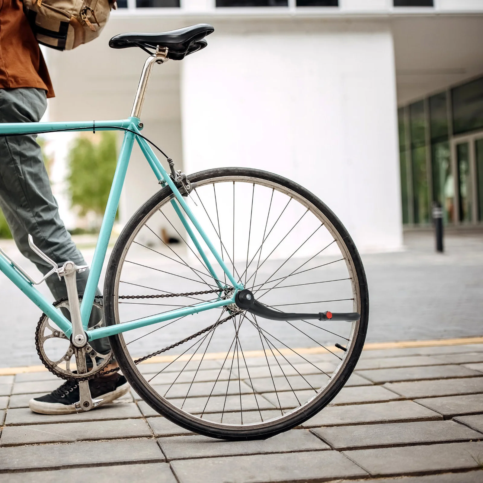 

Aluminum Alloy Bike Kickstand Tool-Free Height Adjustment Quick Release Mounting For Mountain Bicycle Parking Support