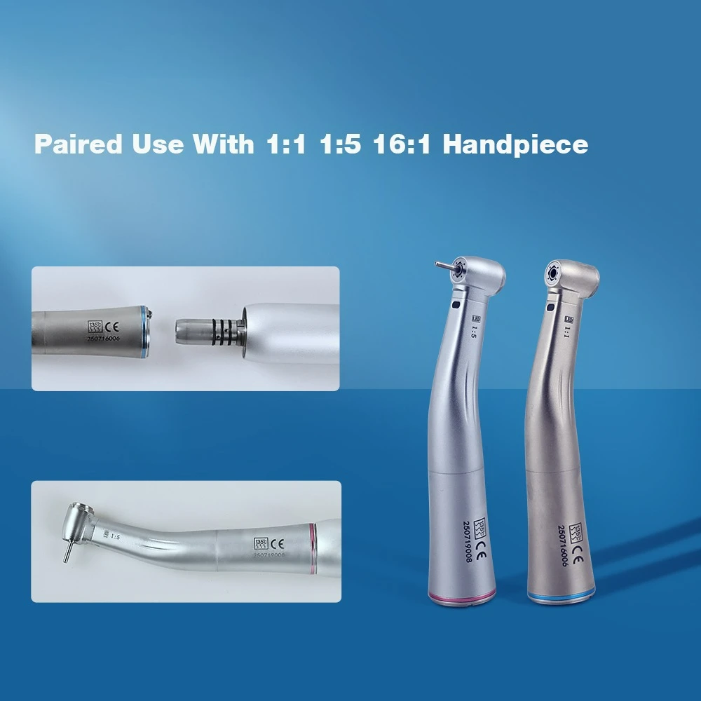 New Dental Brushless Micromotor Indenpendent Use LED Electric Micromotor 1:1/1:5/16:1 Fiber Optic Contra Angle Dentistry Tools