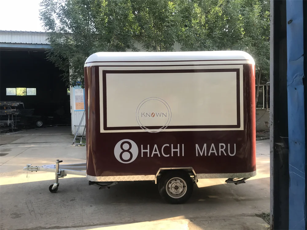 รถเทรลเลอร์ขายอาหารกลางแจ้งฮอตดอกรถขายไอศครีมรถเข็นขายกาแฟร้านขายขนมตู้ขายน้ำผลไม้รถขายอาหารจานด่วน