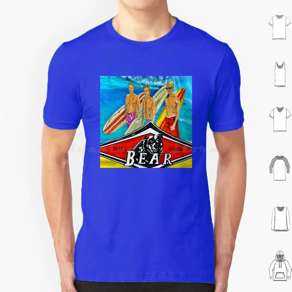 The Big Wave Wednesday Bear Longboard Surfers. T Shirt 6xl Cotton Cool Tee Big Wednesday Surfing Surfers Cult Bear Surfboards