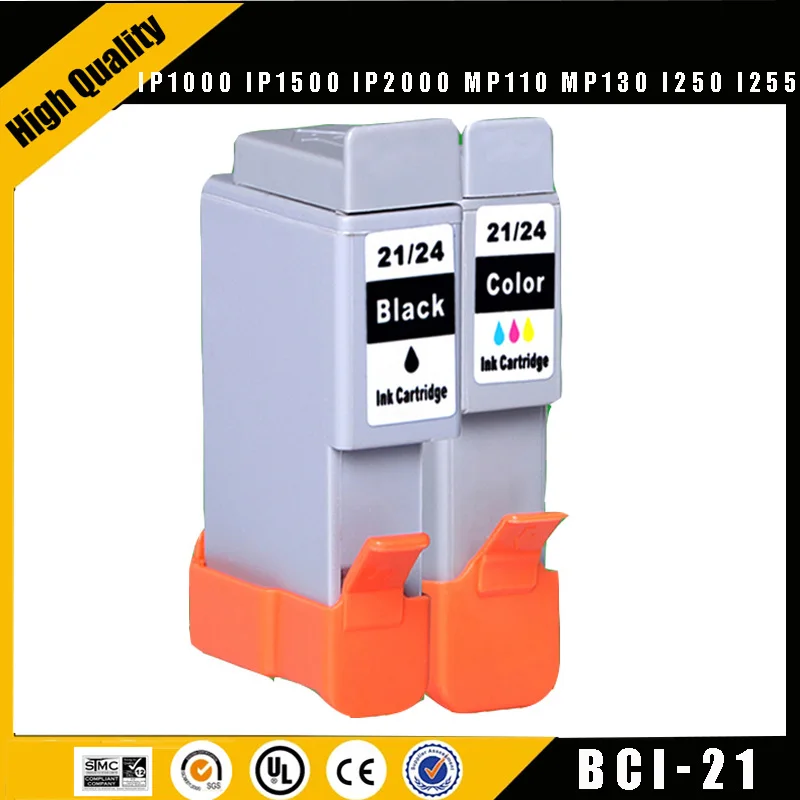 einkshop For Canon Compatible BCI-21 24 Inkjet Cartridges Canon PIXMA iP1000 iP1500 iP2000 MP110 MP130 i250 i255 i320 i350