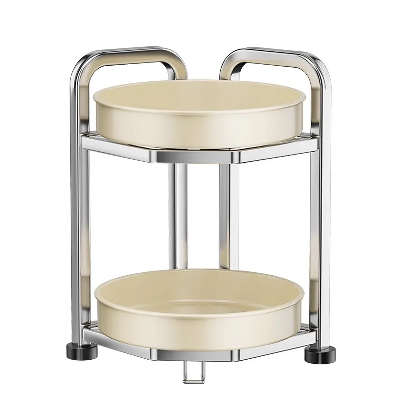 

Stainless steel, rotatable, seasoning rack, kitchen countertop, multi-function