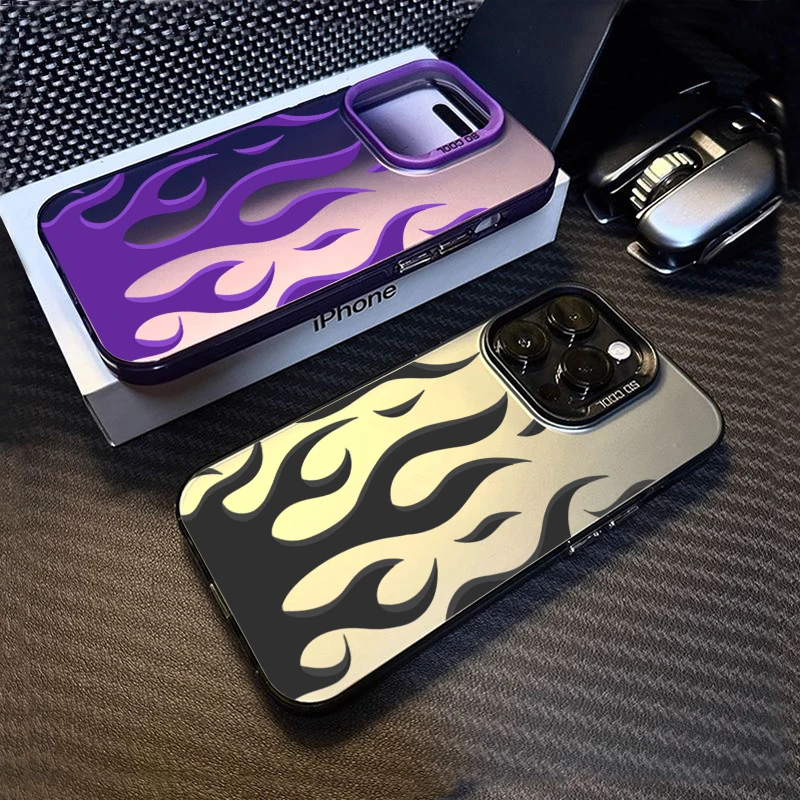 

Creative Fashion Flame Fire Phone Case For Samsung S25 S24 S23 S22 S21 Plus FE Ultra A36 A26 A55 A35 A25 A34 A54 A53 A52 Cover