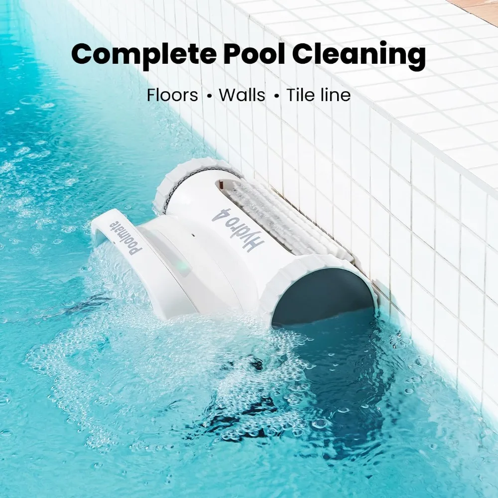 Pool vacuum cleaner for cleaning and scrubbing underground and above ground swimming pools, floors, walls, and water lines