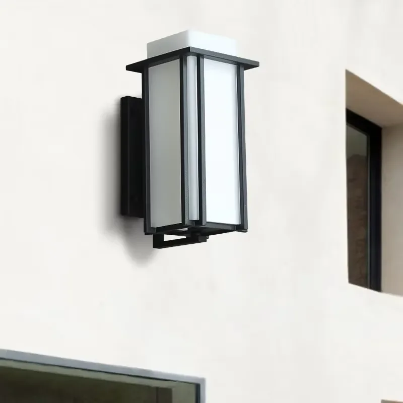 Chinese IP65 waterproof outdoor wall lamp stainless steel tempered glass 25 beams of light angle 3000K warm lamp 3 years