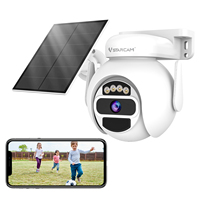 Vstarcam 2K 3MP Solar Security Cameras Wireless Outdoor Battery Powered, IP66 Waterproof, PIR Human Detection, Two Way Audio