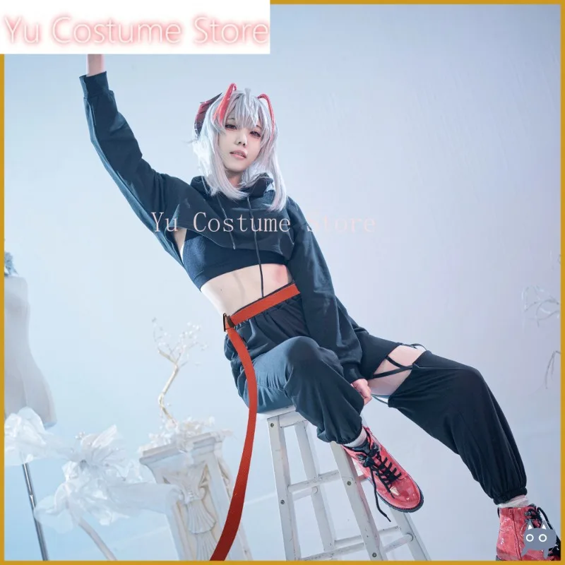 Yu Costume Arknights Tower Records Mostima/W Sportswear Uniform Cosplay Costume Halloween Carnival Party Role Play Outfit Women