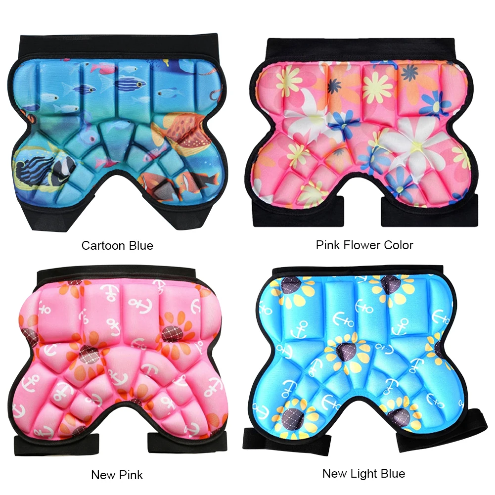 

Детские защитные накладки для скейтборда, дышащие, с 3D-подкладкой, для защиты бедер, короткие, амортизирующие, регулируемые, для большинства видов спорта, включая роликовые коньки