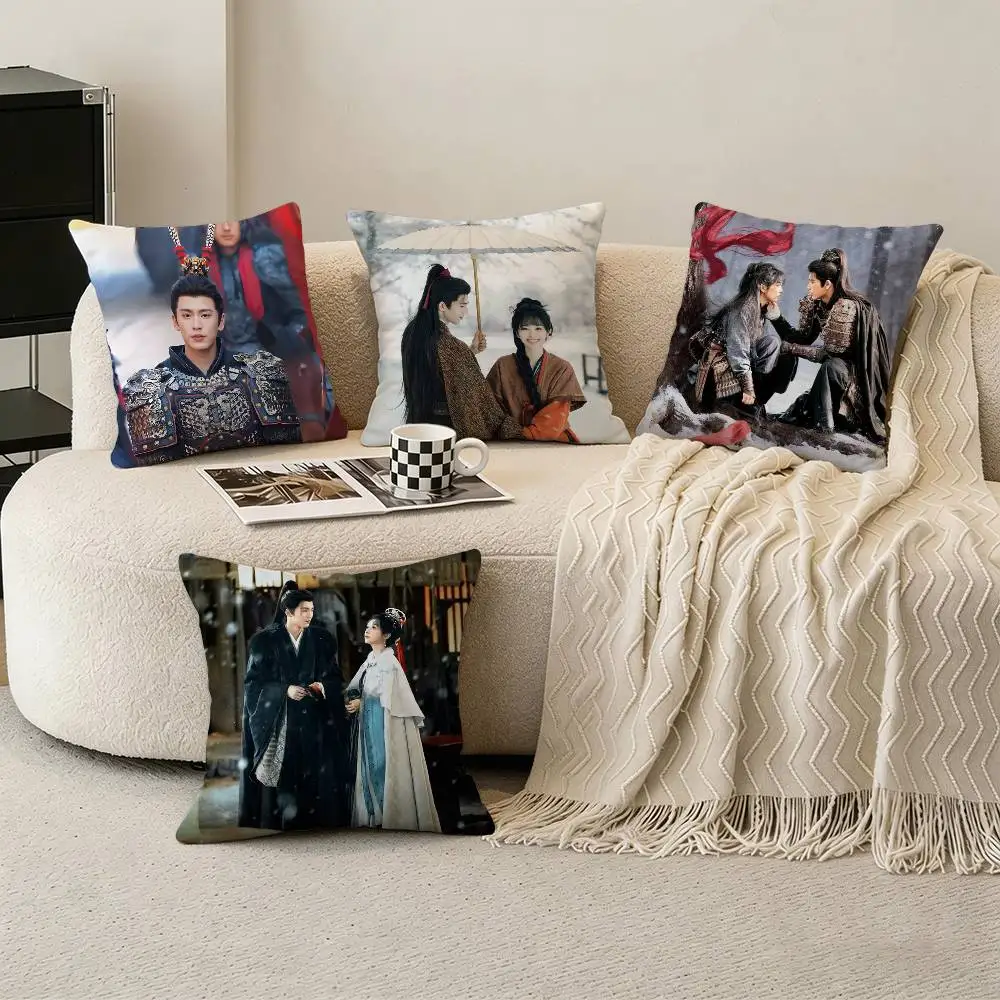 

Drama P-Pursuit Of Jade zhuyu zhanglinghe Pillow Case Pattern Printed Pillowcase For Living Room Sofa Cushion Cover