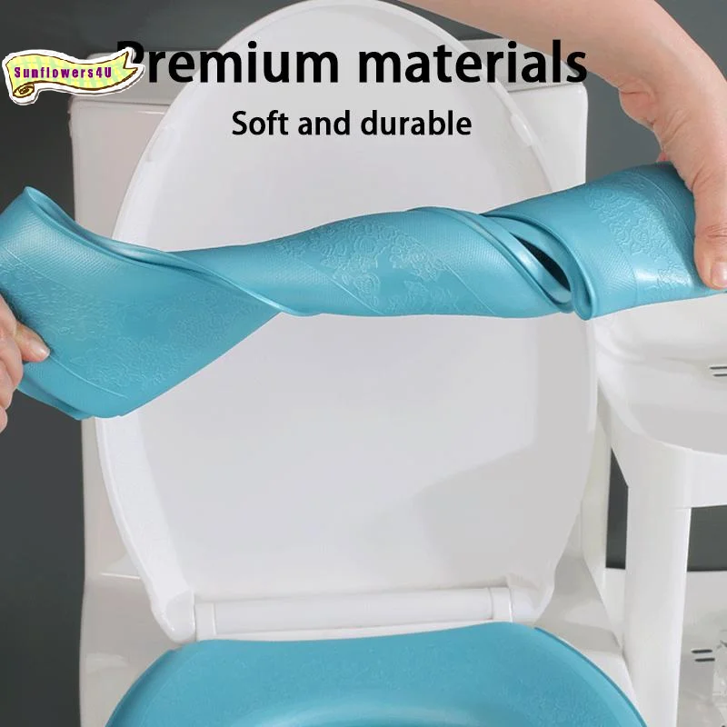 EVA Toilet Pad Waterproof Thickened Toilet Seat Cover Universal Size Four Seasons Soft Cushion for Bathroom
