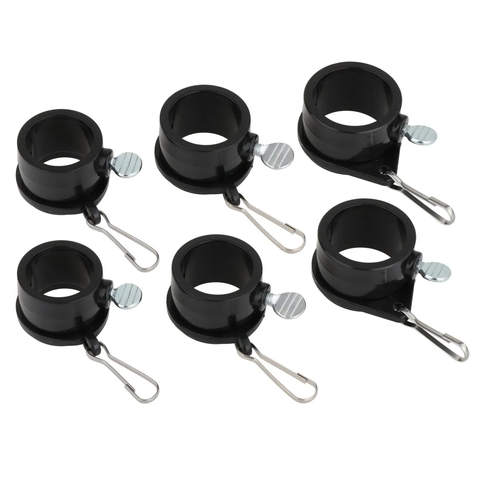2 Pieces Flag Pole Clips Hardware Weatherproof Durable Anti Wrap Flag Pole Rings