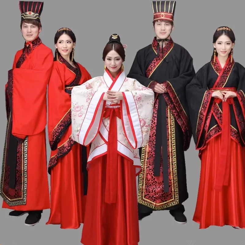 

Ancient Costume Hanfu Adult Confucius Chinese Warring States Period Minister Suit Wedding Performance