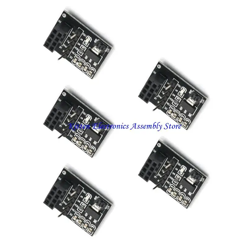 96GD 3/5Pcs Lightweight NRF24L01 Communication Module 2.4GHz NRF24L01+PA+LNA Wireless Transceiver Transceiver Expansion